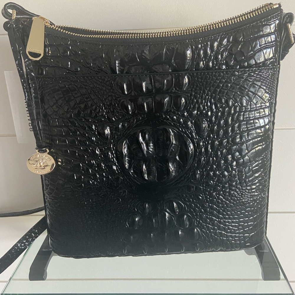 Brahmin NEW Black Melbourne Katie Crossbody bag